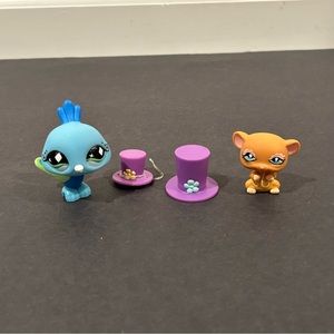 Littlest Pet Shop Peacock and Mouse 462 463